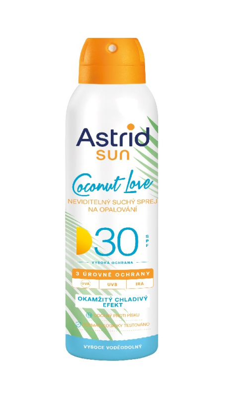 Astrid Sun - neviditelný suchý olej na opalování - SPF30, 150 ml