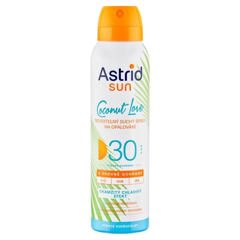 Astrid Sun - neviditelný suchý olej na opalování - SPF30, 150 ml