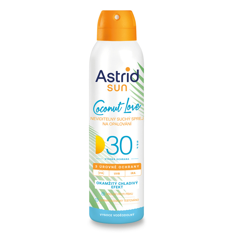Astrid Sun - neviditelný suchý olej na opalování - SPF30, 150 ml