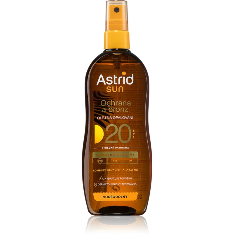 ASTRID SUN Olej na opalování SPF 20, 200 ml