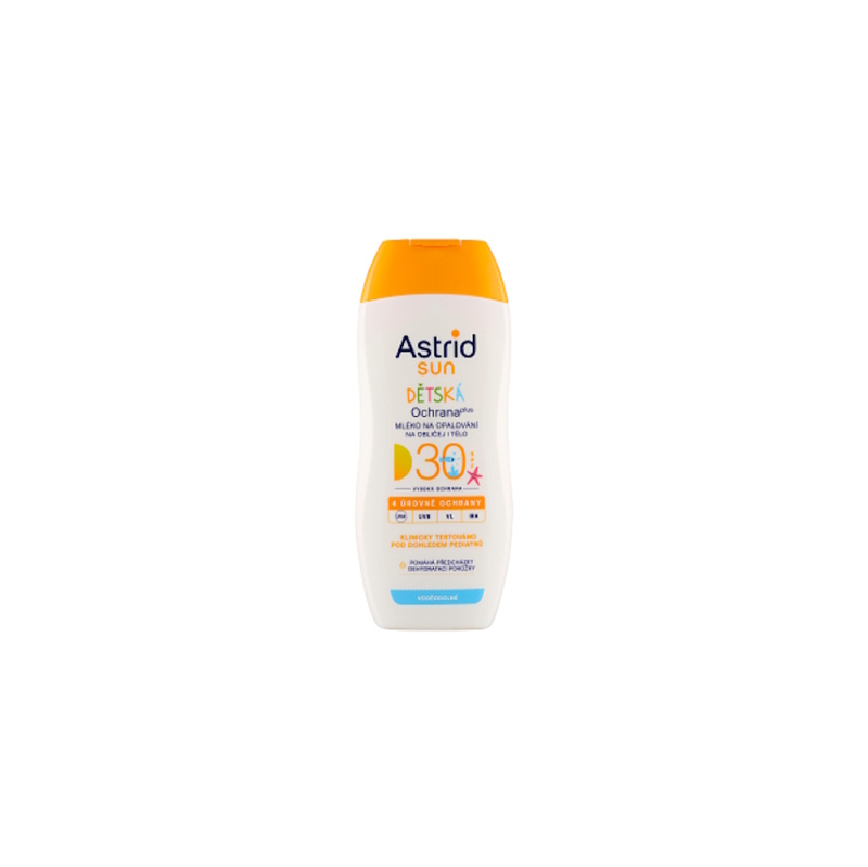 Astrid Sun dětské mléko na opalování SPF 30 na obličej a tělo 200 ml