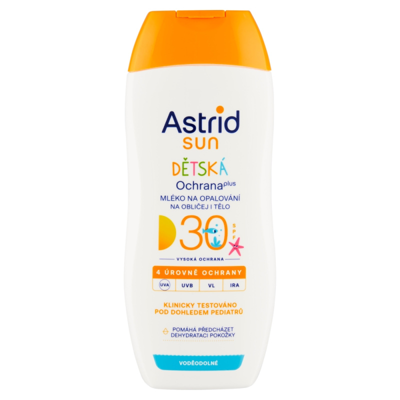 Astrid Sun dětské mléko na opalování SPF 30 na obličej a tělo 200 ml
