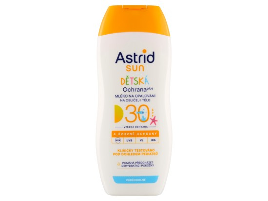 Astrid Sun dětské mléko na opalování SPF 30 na obličej a tělo 200 ml