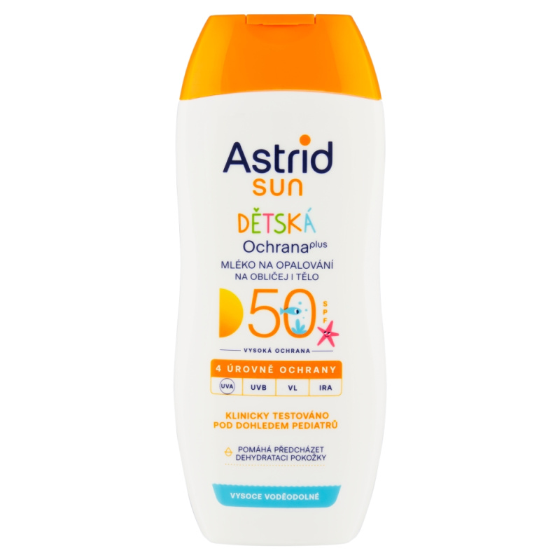 ASTRID SUN Dětské mléko na opalování SPF 50, 200 ml