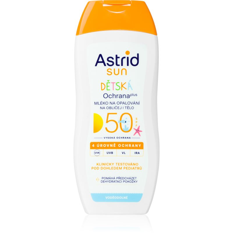 ASTRID SUN Dětské mléko na opalování SPF 50, 200 ml
