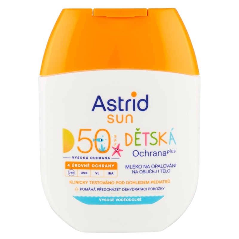 ASTRID SUN Dětské mléko na opalování SPF 50, 60 ml