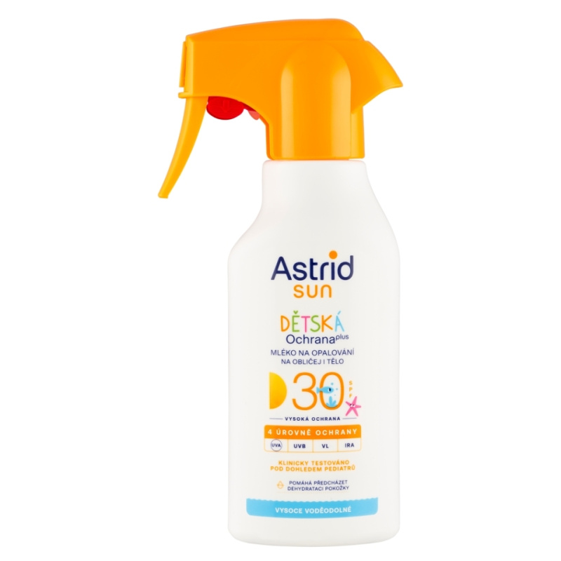 Astrid Sun dětské mléko na opalování SPF 30 ve spreji 200 ml