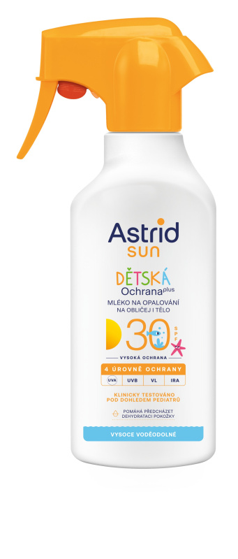 Astrid Sun dětské mléko na opalování SPF 30 ve spreji 200 ml