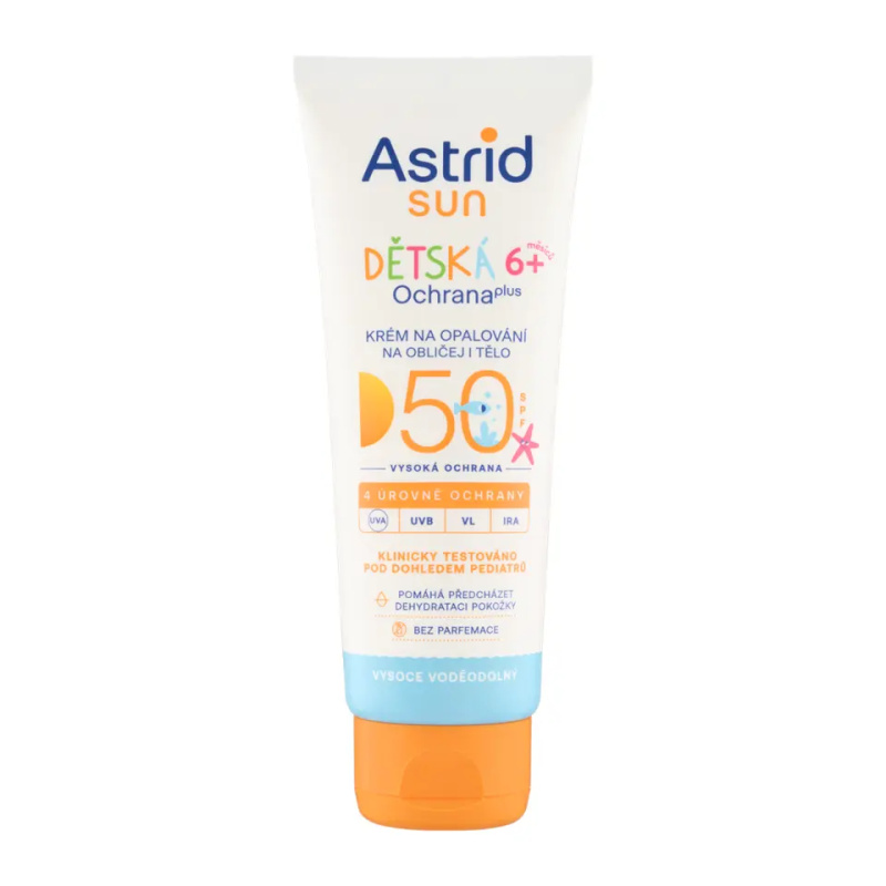 Astrid Dětský krém na obličej a tělo na opalování SPF 50 Sun 75 ml