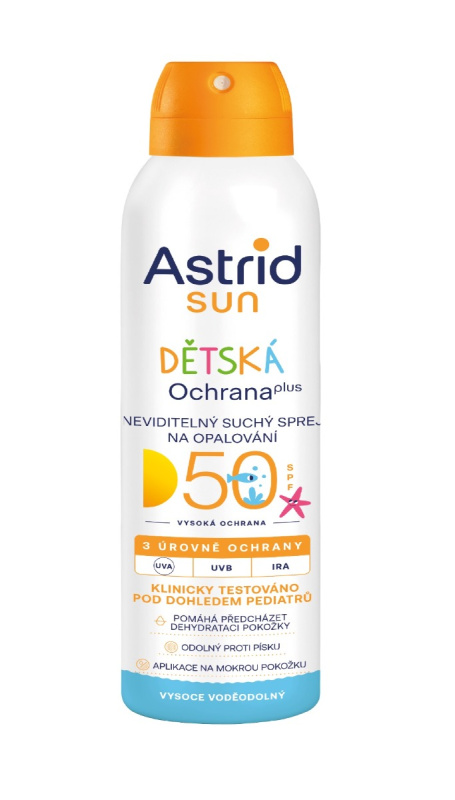 Astrid Sun neviditelný sprej na opalování pro děti SPF 50 150 ml