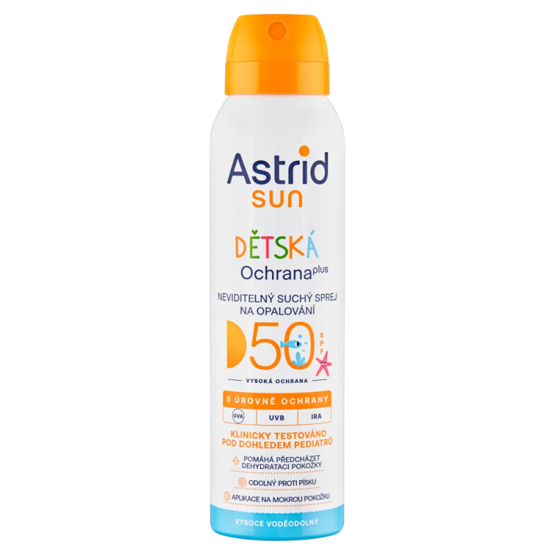 Astrid Sun neviditelný sprej na opalování pro děti SPF 50 150 ml