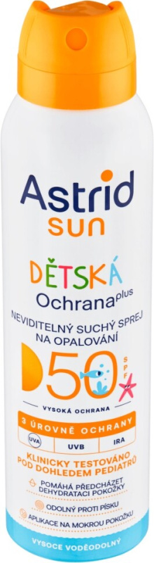 Astrid Sun neviditelný sprej na opalování pro děti SPF 50 150 ml