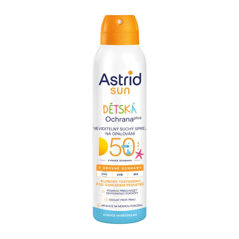 Astrid Sun neviditelný sprej na opalování pro děti SPF 50 150 ml