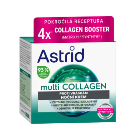 Astrid Multicollagen noční krém proti vráskám 50 ml