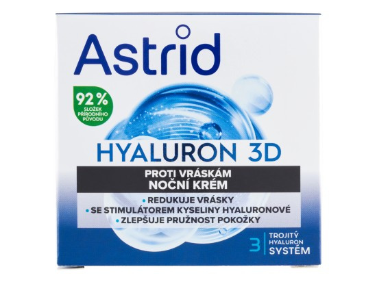 Astrid Noční pleťový krém proti vráskám Hyaluron 3D 50 ml