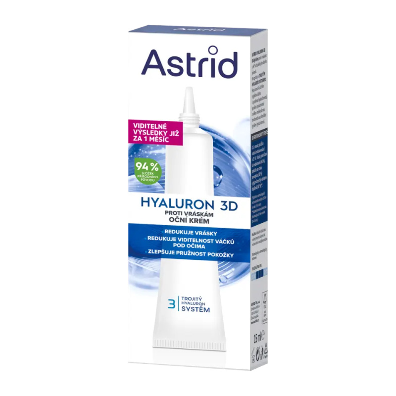 Astrid Oční krém proti vráskám Hyaluron 3D 15 ml