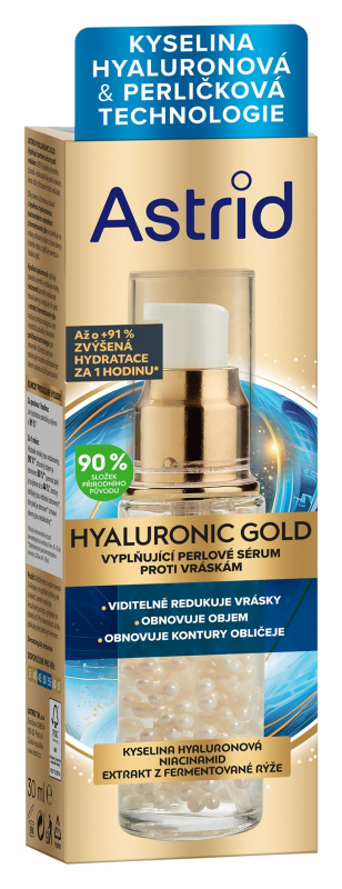 Astrid Hyaluronic Gold pleťové sérum proti vráskám 30 ml