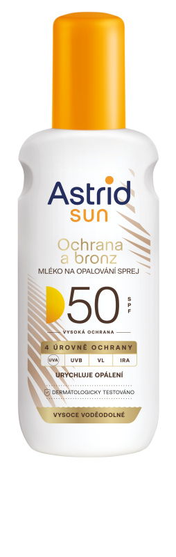 Astrid Sun mléko na opalování ve spreji SPF 50 150 ml