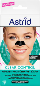 Astrid Clear Control čisticí pleťové náplasti proti černým tečkám 6 ks