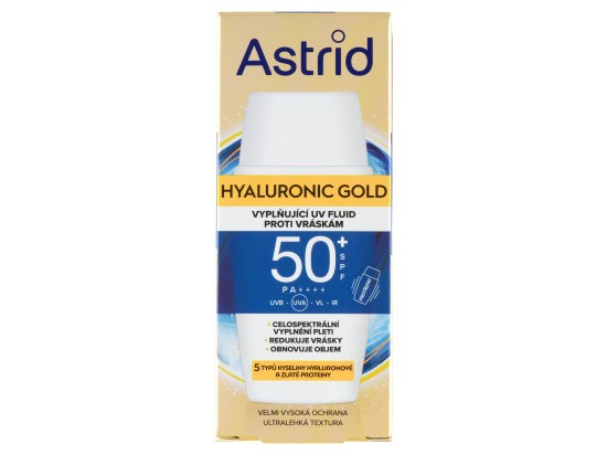 Astrid Hyaluronic Gold ochranný fluid SPF 50 50 ml