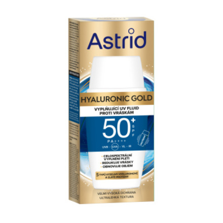 Astrid Hyaluronic Gold ochranný fluid SPF 50 50 ml