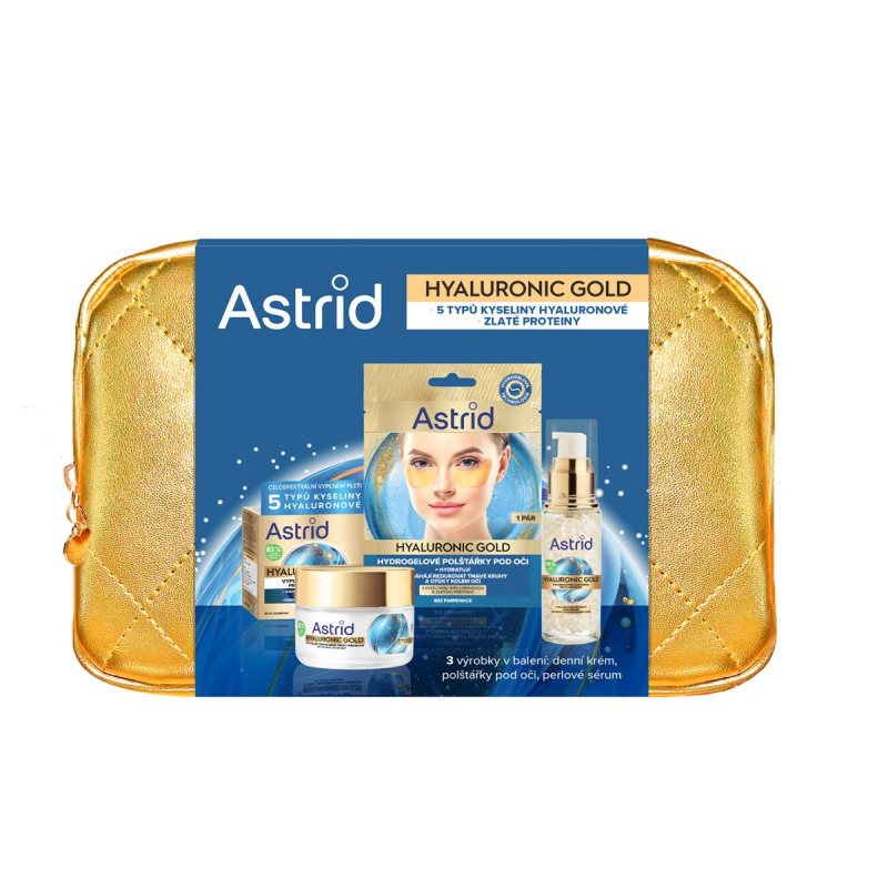 Astrid Hyaluronic Gold dárková sada pro dokonalou pleť
