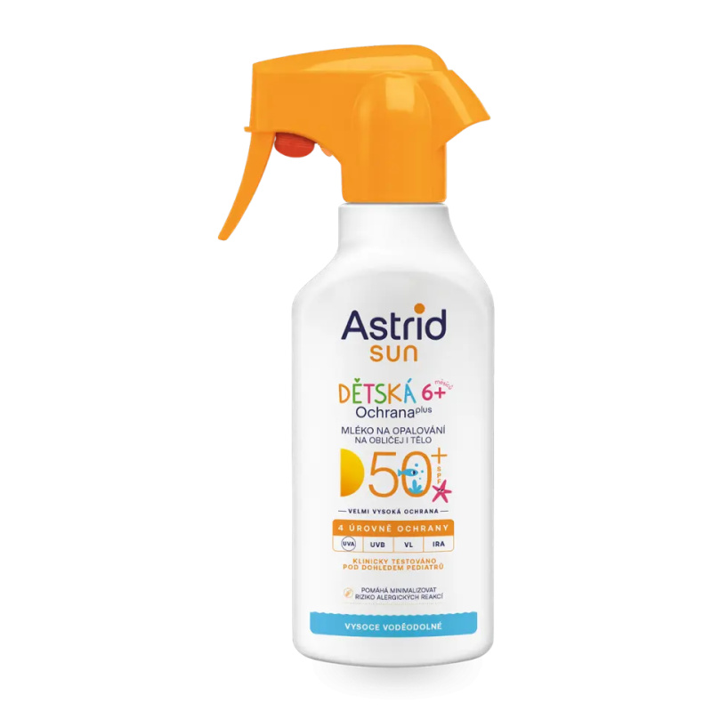 Astrid Sun Dětské mléko na opalování ve spreji SPF 50+ 270 ml
