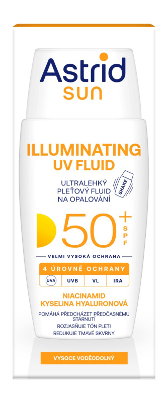 Astrid Ultralehký pleťový fluid na opalování spf 50+ Sun 50 ml