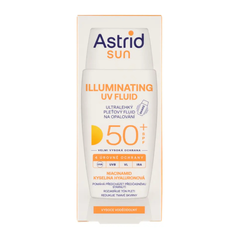 Astrid Ultralehký pleťový fluid na opalování spf 50+ Sun 50 ml