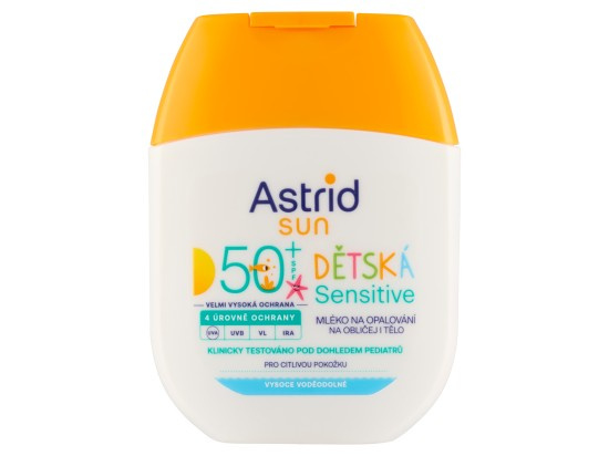 Astrid Sun Sensitive dětské mléko na opalování SPF 50+ 60 ml