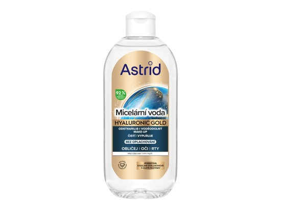 Astrid Hyaluronic Gold Micelární voda 400 ml