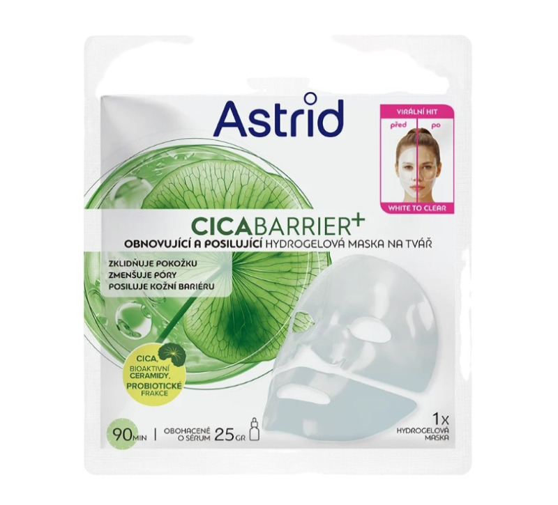 Astrid CICABARRIER+ Obnovující a posilující hydrogelová maska