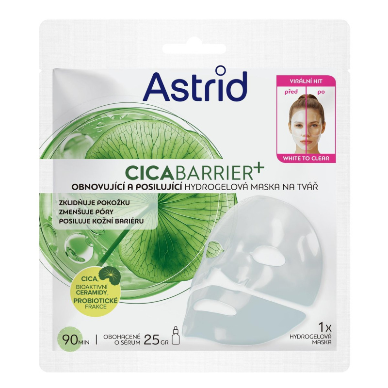 Astrid CICABARRIER+ Obnovující a posilující hydrogelová maska