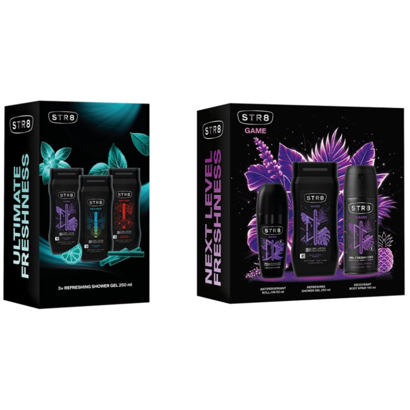 STR8 Game dárková sada (deo  antiperspirant  sprch. gel) 3pack