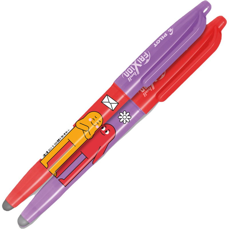 Pilot FriXion Ball Best Friends červená/ fialová, šířka stopy 0,35 mm, šířka hrotu 0,7 mm
