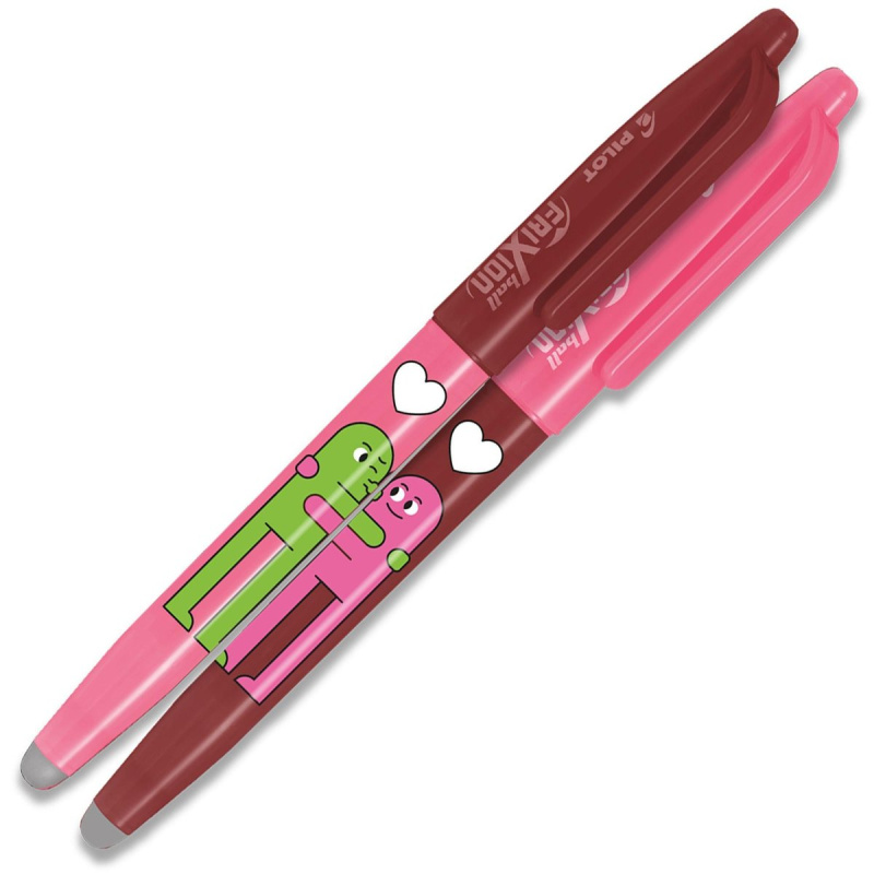 Pilot FriXion Ball Best Friends vínová/růžová, šířka stopy 0,35 mm, šířka hrotu 0,7 mm