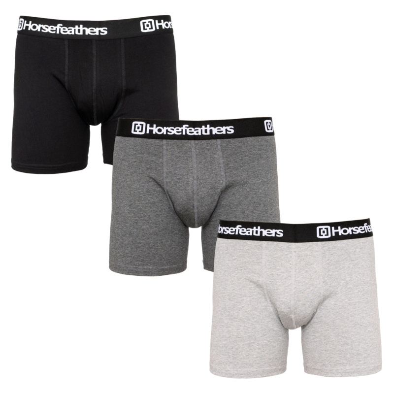 3PACK pánské boxerky Horsefeathers vícebarevné (AM067D) S, trenky / trenýrky