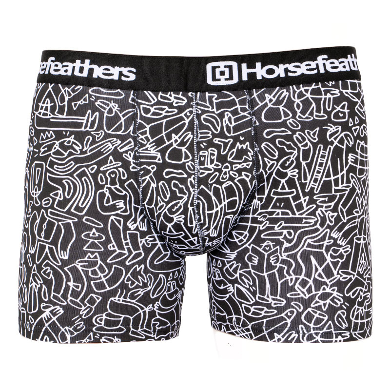 Pánské boxerky Horsefeathers Sidney doodle (AM070C) M, trenky / trenýrky