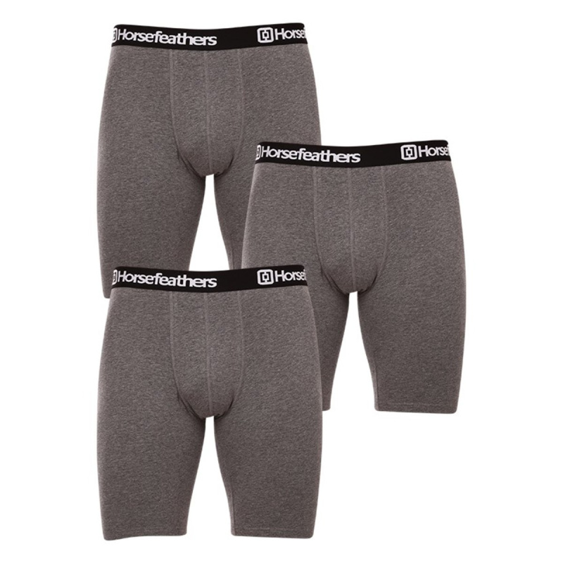 3PACK pánské boxerky Horsefeathers Dynasty long (AM195B) L, trenky / trenýrky