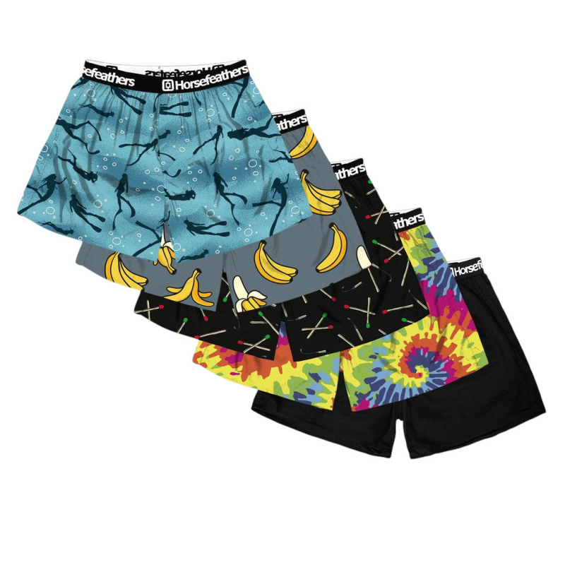 5PACK pánské trenky Horsefeathers Frazier Bundle 1 (AM287A) L, trenýrky