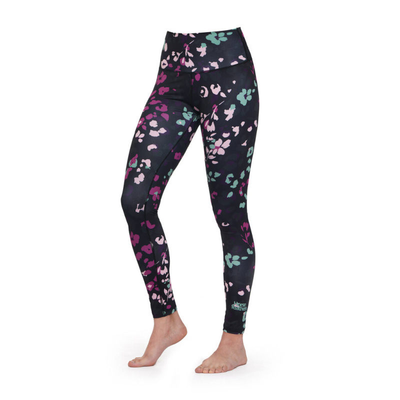 Dámské legíny Horsefeathers CLARIS Colored Cheetah vícebarevné (SW848L) XL