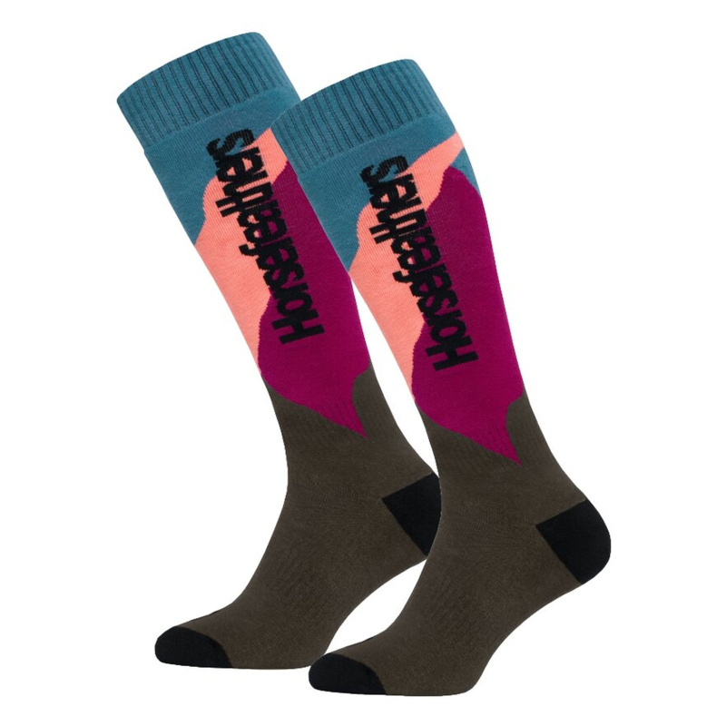 Ponožky Horsefeathers Capella Adriatic Blue snowboardové vícebarevné (AW161D) S