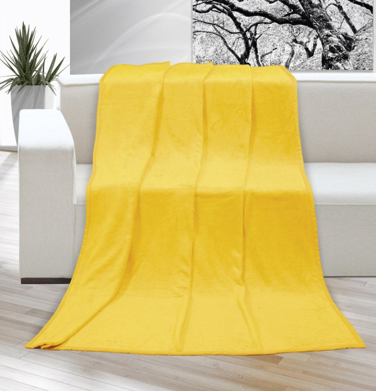 Deka micro jednobarevná 150x200cm žlutá