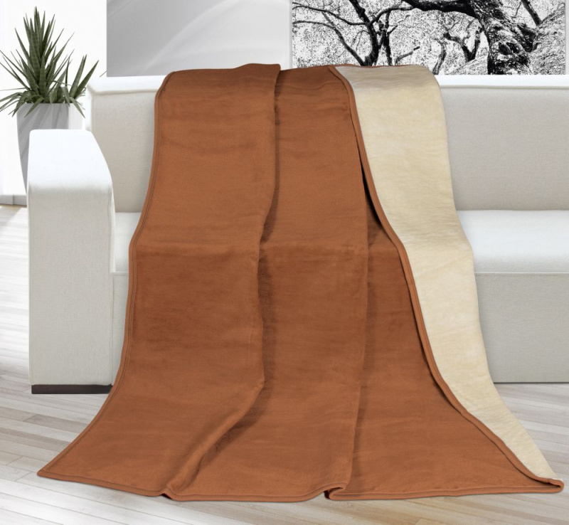 Bellatex Deka jednobarevná 200x230cm hnědá / béžová