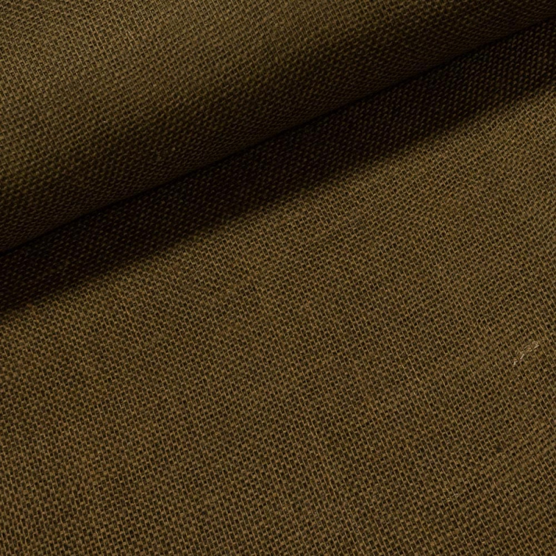 Juta technická (pytlovina), gramáž 211 g/m2, jednobarevná hnědá, š.130cm (látka v metráži)
