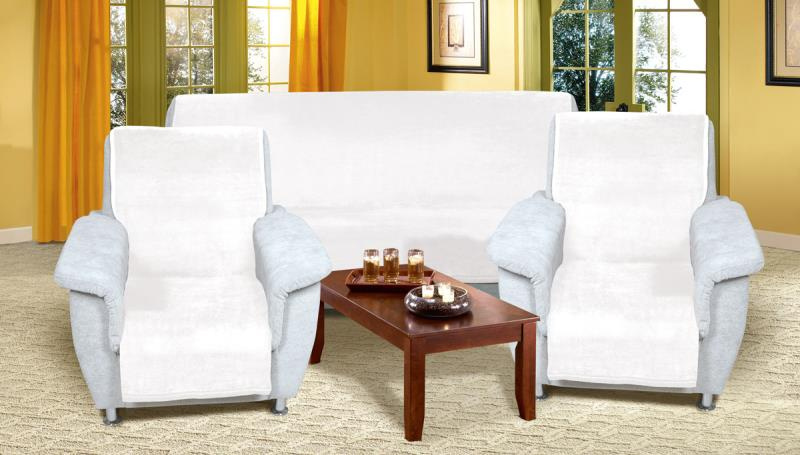 Bellatex Přehoz na sedací soupravu Micro 3+1+1 smetanový