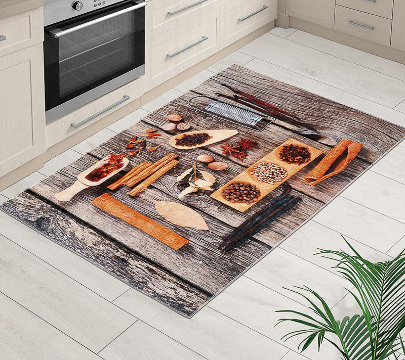 Bellatex Koberec, běhoun kusový 3D FOTOTISK ŘECKÝ STŮL, 80x120cm