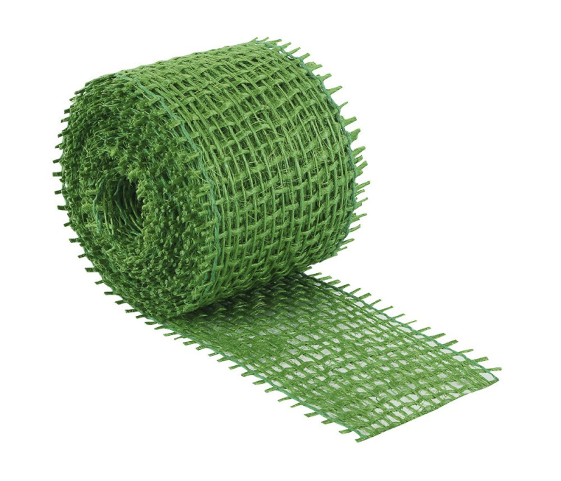 Bellatex Jutový dekorační pásek SVĚTLE ZELENÝ 2520/630, šířka 4cm, návin 3m