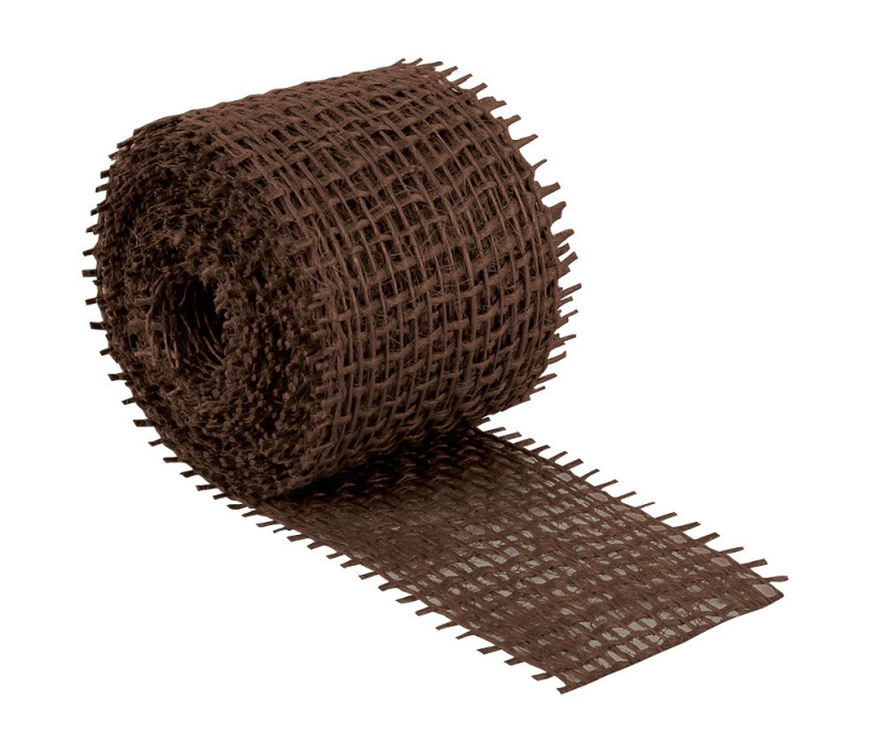 Bellatex Jutový dekorační pásek HNĚDÝ 2520/290, šířka 4cm, návin 3m