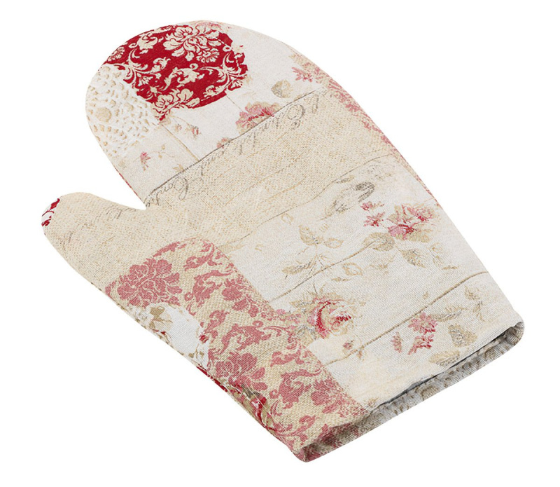 Bellatex Kuchyňská chňapka EMA 511, PATCHWORK SRDCE RŮŽOVÉ, 28x18cm